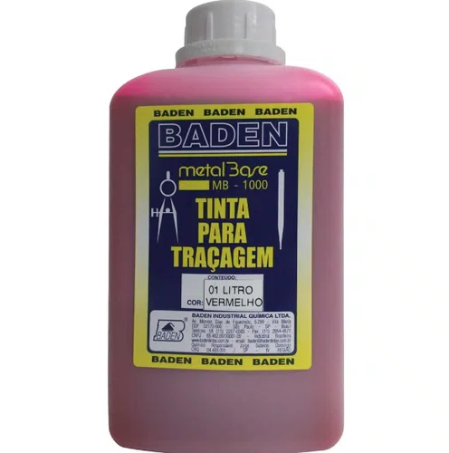 Tinta para Traçagem 1L Vermelho B1-12-01 Baden