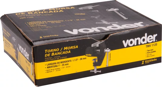 Torno de Bancada Mini 1 1/2" Vonder