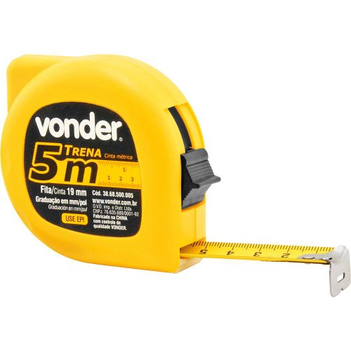 Trena 5M mm/pol Corpo Plástico Vonder