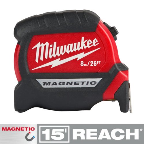 Trena 8m Ergonômica Magnética 48-22-0326 Milwaukee