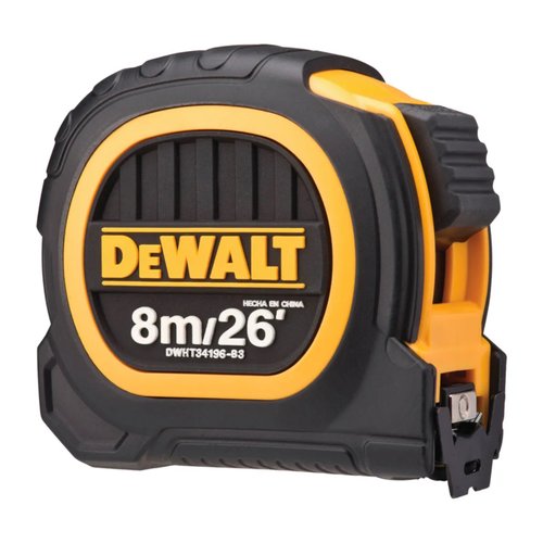 Trena Manual Emborrachada Duo 8 Metros 26 x 25mm DWHT34196L DeWalt