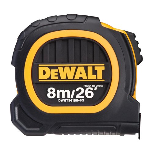 Trena Manual Emborrachada Duo 8 Metros 26 x 25mm DWHT34196L DeWalt