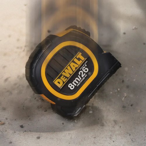 Trena Manual Emborrachada Duo 8 Metros 26 x 25mm DWHT34196L DeWalt