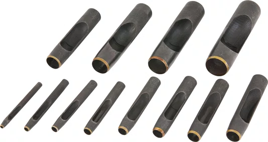 Jogo de Vazadores de Aço Carbono 4 a 32 mm com 12 Peças Vonder