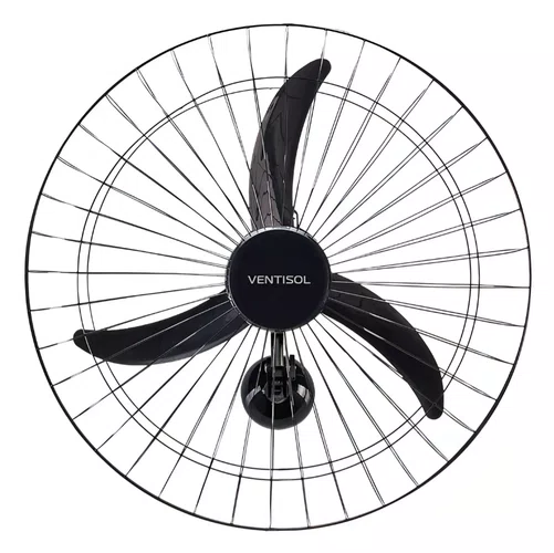 Ventilador Oscilante de Parede 60cm New Premium Grade Preta 220V Ventisol