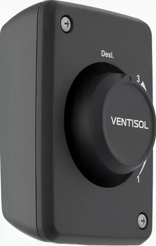 Ventilador Oscilante de Parede 60cm New Premium Grade Preta 220V Ventisol