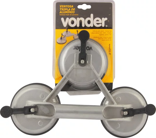 Ventosa Tripla de Alumínio Vonder