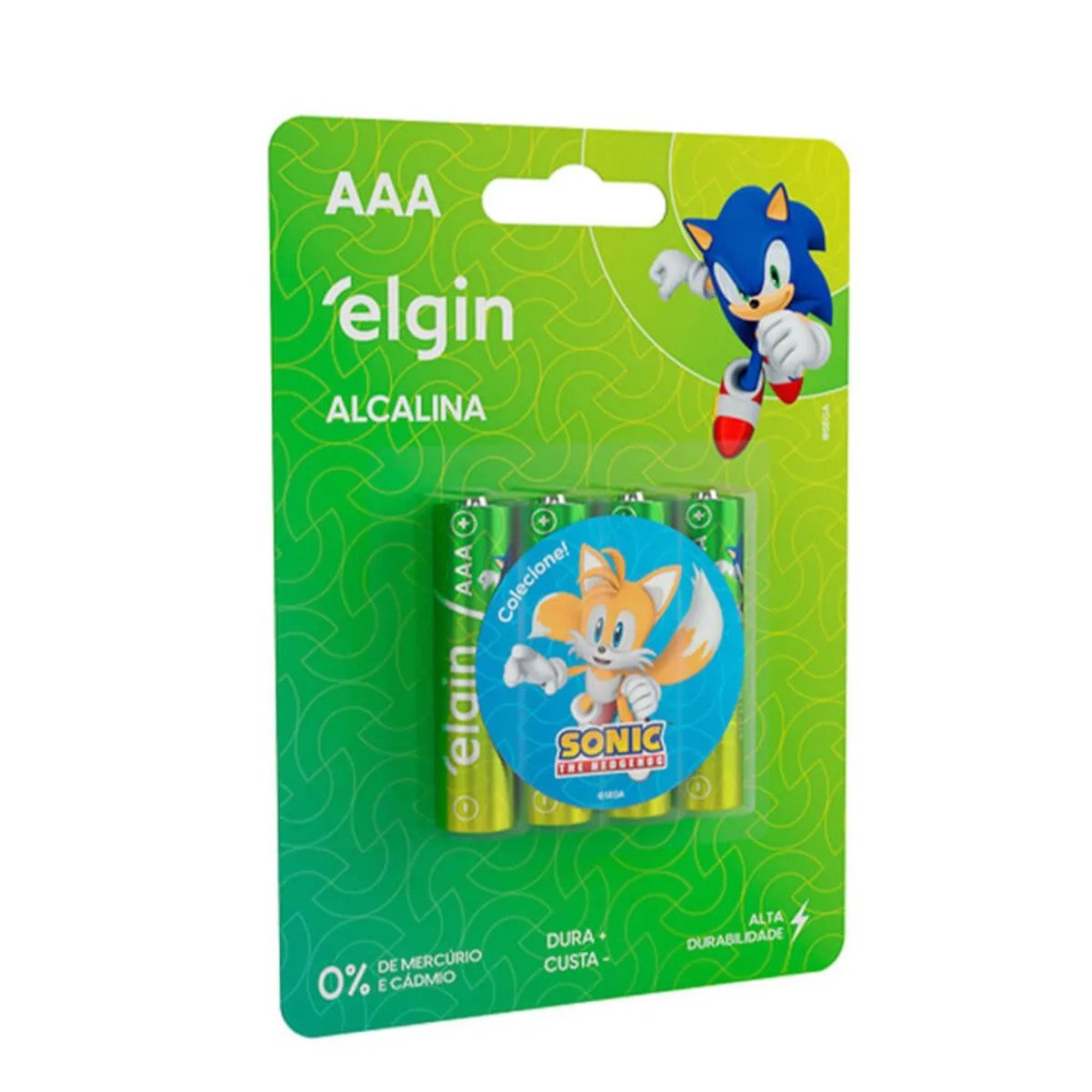 Pilha Alcalina AAA Palito Blister Com 4 Peças Elgin