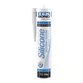 Adesivo Silicone Acetico 256G Branco - Tekbond