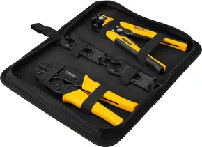 Alicate Crimpador + Desencapador Jogo com 4 peças Vonder