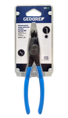 Alicate para Anéis Internos 5.1/2'' Bico Curvo 8000J11 Gedore