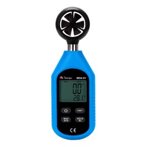 Anemômetro Digital 1 A 30M/S Sensor Indução Magnética Mede Temperatura  MDA-01 Minipa