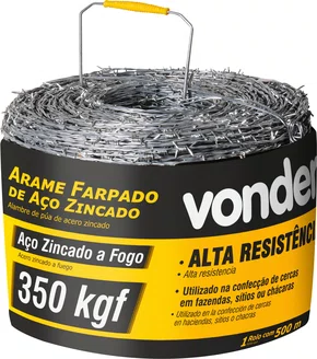 ARAME FARPADO 350KGF 500M VONDER