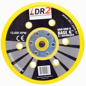 Base para Lixadeira Roto orbital 6" com aspiração DR6-006A PDR