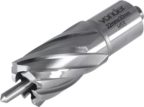 Broca Anular 22 x 30 mm Encaixe Weldon 19 mm Vonder