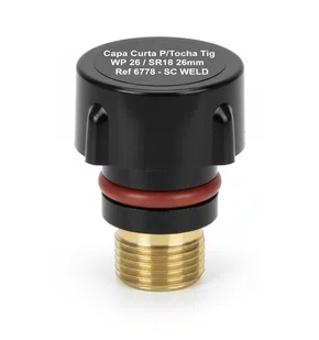 Capa Curta Para Tocha Tig Wp 26 / Sr18 26mm 6778 Sc Weld