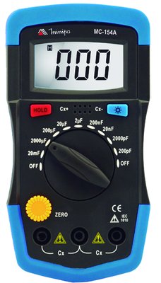 Capacímetro Digital Com Iluminação 200P A 20Mf Capacitância MC-154A Minipa