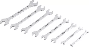 Jogo de Chaves Fixas 6 a 22 mm CRV Cromada 8 Peças Vonder