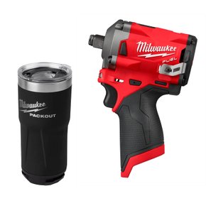 Chave De Impacto C 1/2" 12V Fuel 2555-20 + Copo Térmico 590ml 48-22-8392B Milwaukee