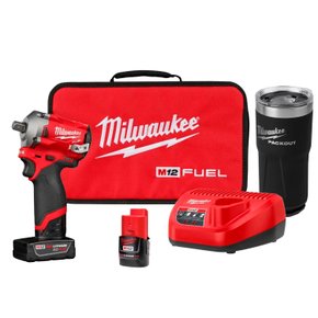 Chave De Impacto C 1/2" 12V Fuel 2555P-259N + Copo Térmico 590ml 48-22-8392B Milwaukee