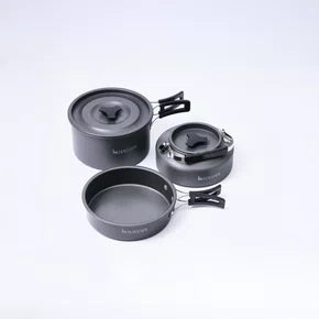 Conjunto de Panelas Camping 3 peças Ultraleve Hawapi