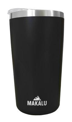 Copo Térmico Aço Inox 420ML Preto p/ Água Cerveja Café - Quente e Frio