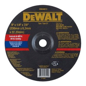 Disco Abrasivo Corte Desbaste Inox 9x1/4x7/8 DW44613 DeWalt