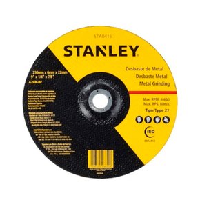 Disco Abrasivo Corte Desbaste Metal 9x1/4x7/8 STA0415 Stanley