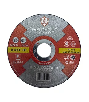 Disco De Corte  4.1/2 Pol. 115X1,0x22mm Eco Cut - 8038 - SC WELD