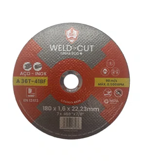 Disco De Corte 7 Pol . 180x1,6x22mm Eco Cut -8039 - SC WELD