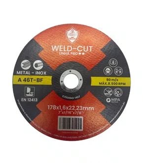 Disco De Corte 7 Pol. 180X1,6x22mm Pró Cut - 1417 - SC WELD