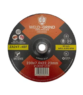 Disco De Desbaste 9 Pol. 230X6,3X22mm   Pró 640 Grind - 5340 - SC WELD