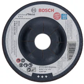 Disco Desbaste 4.1/2" 115x6,0x22,2 Std Metal 2608619743 Bosch