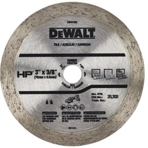 Disco Diamantado Liso 3" x 3/8" (76 x 9,5mm) DW47350 DeWalt