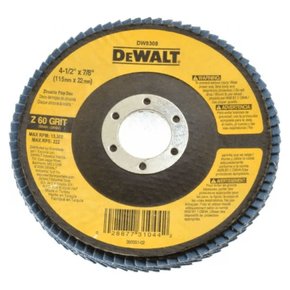 Disco Flap De Zircônia 4-1/2" Grão 60 DW8308-BR DeWalt