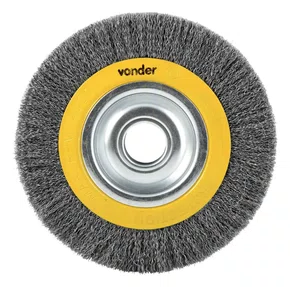 Escova Circular de Aço Carbono 8" x 1.3/16" com Redução Ref. 6325008200 Vonder