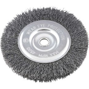 Escova Circular Aço Carbono Ondulada  6" x 1/2" x 1/2" Vonder