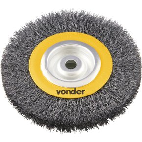 Escova Circular Aço Carbono Ondulada  6" x 3/4" x 5/8" Vonder