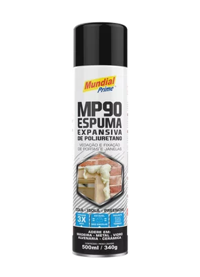 Espuma De Poliuretano 500Ml/340G Mundial Prime