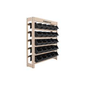 Estante Gaveteiro Organizador Kit 25 Gavetas N3 Preta Presto