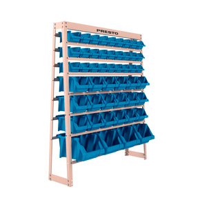 Estante Gaveteiro Organizador Kit 49 Gavetas Mistas N3/5/7 Azul Presto