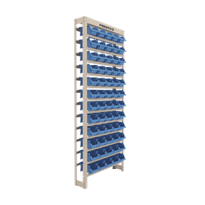 Estante Gaveteiro Organizador Kit 60 Gavetas N3 Azul Presto