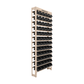 Estante Gaveteiro Organizador Kit 60 Gavetas N3 Preta Presto