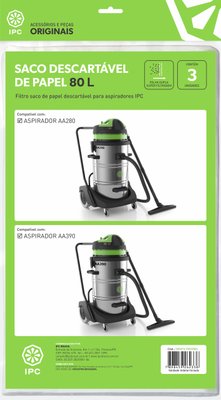 Filtro Descartável  80L Pct 3 Un SBNFILTROD80L IPC Brasil