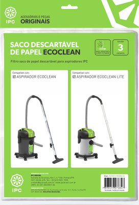 Filtro Descartável Ecoclean 3 Un SBNFILTRODECO IPC Brasil