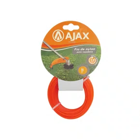 Fio De Nylon Para Roçadeira 2,0mm x 15M A01104 Ajax
