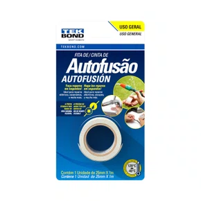 Fita De Autofusao 25mm x 1M Blister - Tekbond