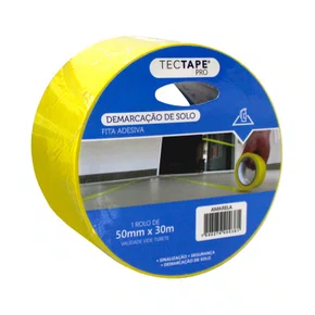 Fita de Demarcação 48mm x 30m Amarela 400 Tectape