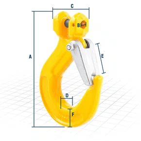 GANCHO CLEVIS 20MM C/TRAVA G80   VD PLUS