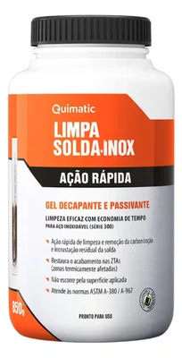 Gel Decapante Passivante Limpa Solda Inox Ação Rápida Quimatic 850 g LT1 Tapmatic